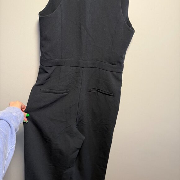 Anthropologie Maeve Jumpsuit Black 10 Tall NWT - Picture 7 of 10